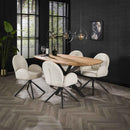 Modera - Armstoel rondo boucle. VPE2 - Boucle wit - set van: 2