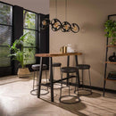 Modera - Barkruk PU zit. VPE4 - PU leather look grijs - set van: 4