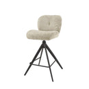 Modera - Barstoel comfort draaibaar. VPE2 - Boucle zandkleur - set van: 2