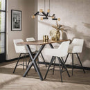 Modera - Barstoel raster draaibaar. VPE2 - Boucle wit - set van: 2