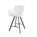 Modera - Barstoel raster draaibaar. VPE2 - Boucle wit - set van: 2