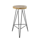 Modera - Barstoel stam houten zitting. VPE2 - Massief acacia naturel - set van: 2