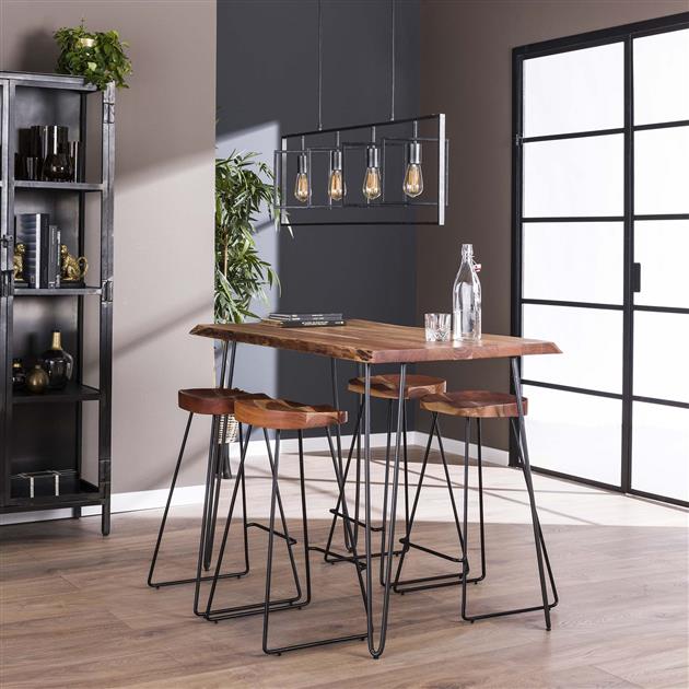 Modera - Bartafel edge 130 - Massief acacia naturel