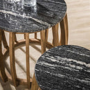 Modera - Bijzettafel set-2 midnight - Zwart marmer