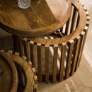 Modera - Bijzettafel set-2 tweak - Massief mango zandkleur