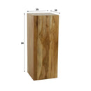 Modera - Bloemenzuil bole 85 cm - Massief gerecycled teakhout