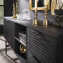 Modera - Dressoir 2D-2L marina - Massief mango zwart