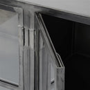 Modera - Dressoir Rift metal 4 deuren - Gun metal