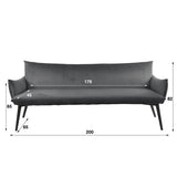 Modera - Eetkamerbank 180 lobby - Antraciet velours