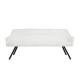 Modera - Eetkamerbank 180 plooi boucle - Boucle wit