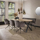 Modera - Eetkamerbank 180 pull - Antraciet velours