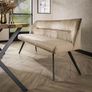 Modera - Eetkamerbank 180 pull - Champagne velours