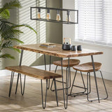Modera - Eetkamerbank edge 100 - Massief acacia naturel