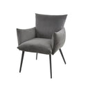 Modera - Eetkamerfauteuil lobby - Antraciet velours