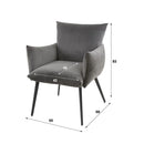 Modera - Eetkamerfauteuil lobby - Antraciet velours