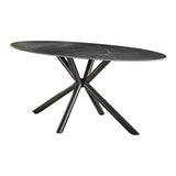 Modera - Eetkamertafel 180 oval ceramic - Ceramic natural black