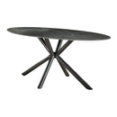 Modera - Eetkamertafel 180 oval ceramic - Ceramic natural black