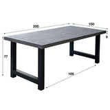 Modera - Eetkamertafel 200 acacia rough grey - Grijs