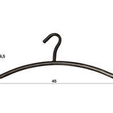 Modera - Garderobehanger ronde buis. VPE6 - Zwart - set van: 6