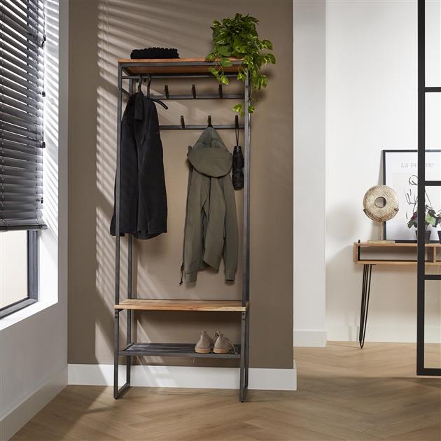 Modera - Garderobemeubel roede edge - Massief acacia naturel
