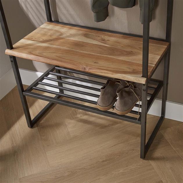 Modera - Garderobemeubel roede edge - Massief acacia naturel