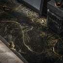 Modera - Haltafel (KD) black and gold - Massief gerecycled teakhout black gold