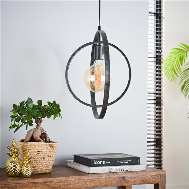 Modera - Hanglamp 1L Turn around - Charcoal