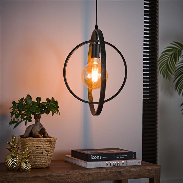 Modera - Hanglamp 1L Turn around - Charcoal meubelboutique.nl