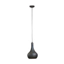 Modera - Hanglamp 1x industry concrete kegel-Zwart bruin