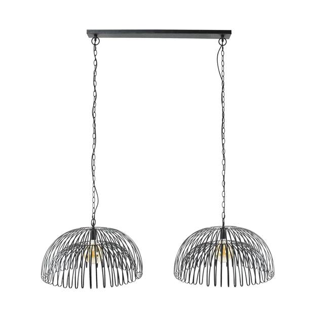 Modera - Hanglamp 2L Bend - Charcoal