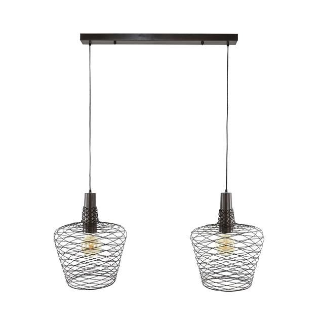 Modera - Hanglamp 2L accent - Antiek koper finish meubelboutique.nl