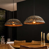 Modera - Hanglamp 2x dome waterhyacint - Zwart nikkel