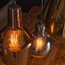 Modera - Hanglamp 3+3 mix glass tricolore - Artic zwart