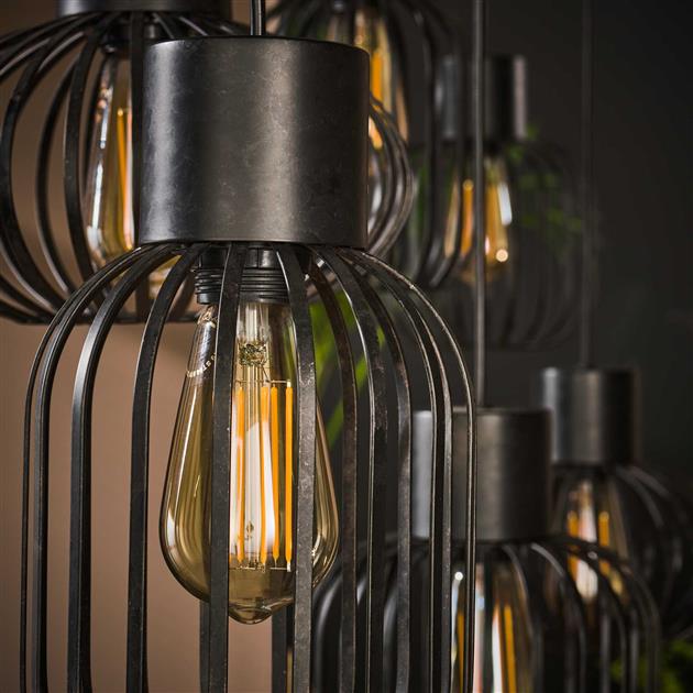 Modera - Hanglamp 3+3 mix metal - Charcoal