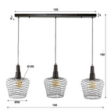 Modera - Hanglamp 3L accent - Antiek koper finish