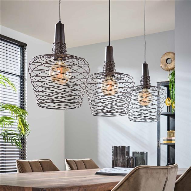 Modera - Hanglamp 3L accent - Antiek koper finish