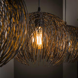 Modera - Hanglamp 3L beach - Zwart bruin