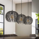 Modera - Hanglamp 3L beach - Zwart bruin