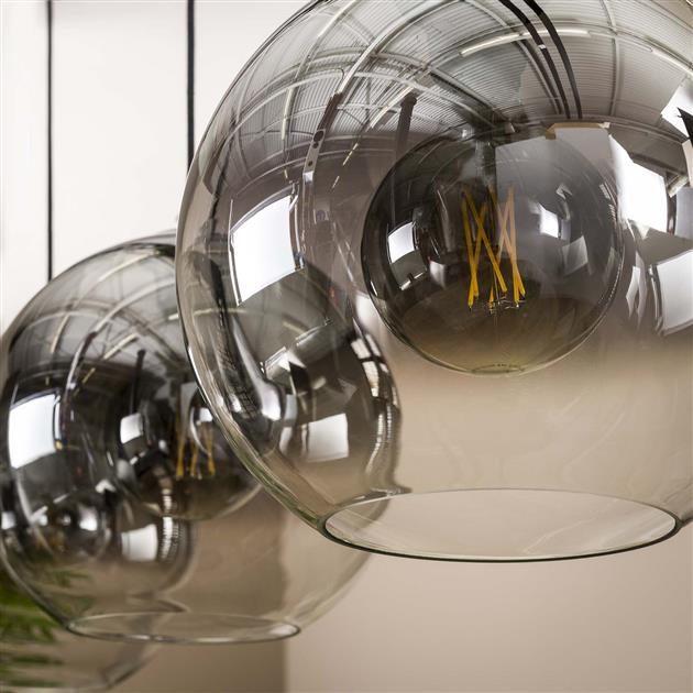 Modera - Hanglamp 3L bubble shaded - Oud zilver meubelboutique.nl