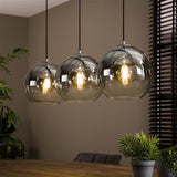 Modera - Hanglamp 3L bubble shaded - Oud zilver