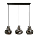 Modera - Hanglamp 3L dent glass - Artic zwart
