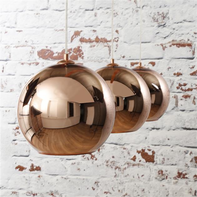 Modera - Hanglamp 3L globe - Koper meubelboutique.nl