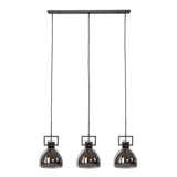 Modera - Hanglamp 3L industry chromed glass - Oud zilver