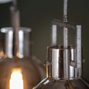 Modera - Hanglamp 3L industry chromed glass - Oud zilver