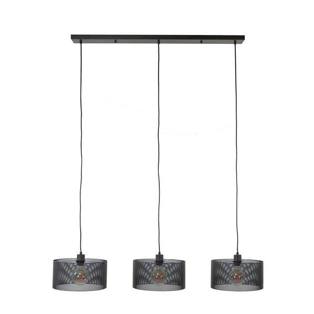 Modera - Hanglamp 3L mesh round - Artic zwart meubelboutique.nl