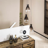 Modera - Hanglamp 3L nugget shaded - Oud zilver