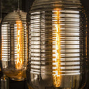 Modera - Hanglamp 3L tub chromed glass