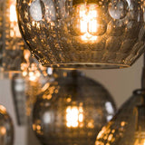 Modera - Hanglamp 4+3 hexagon mix - Smoke grey glas