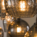 Modera - Hanglamp 4+3 hexagon mix - Smoke grey glas