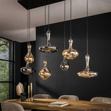 Modera - Hanglamp 4+3 karaf - Artic zwart
